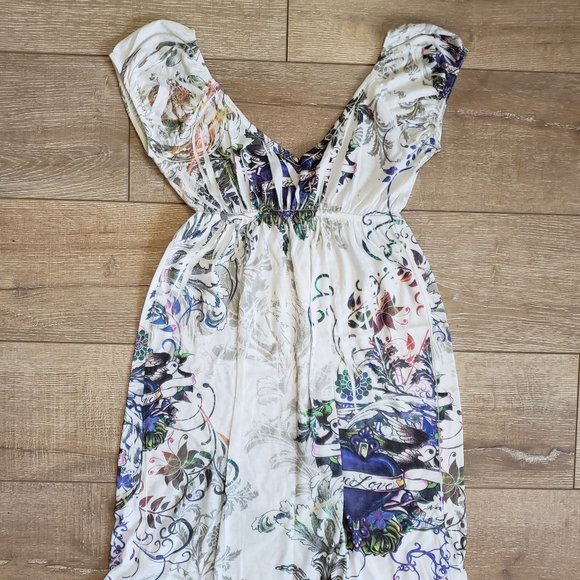 [Paris Paris] Summer Print Dress Swimsuit Cover-up - Picture 2 of 8